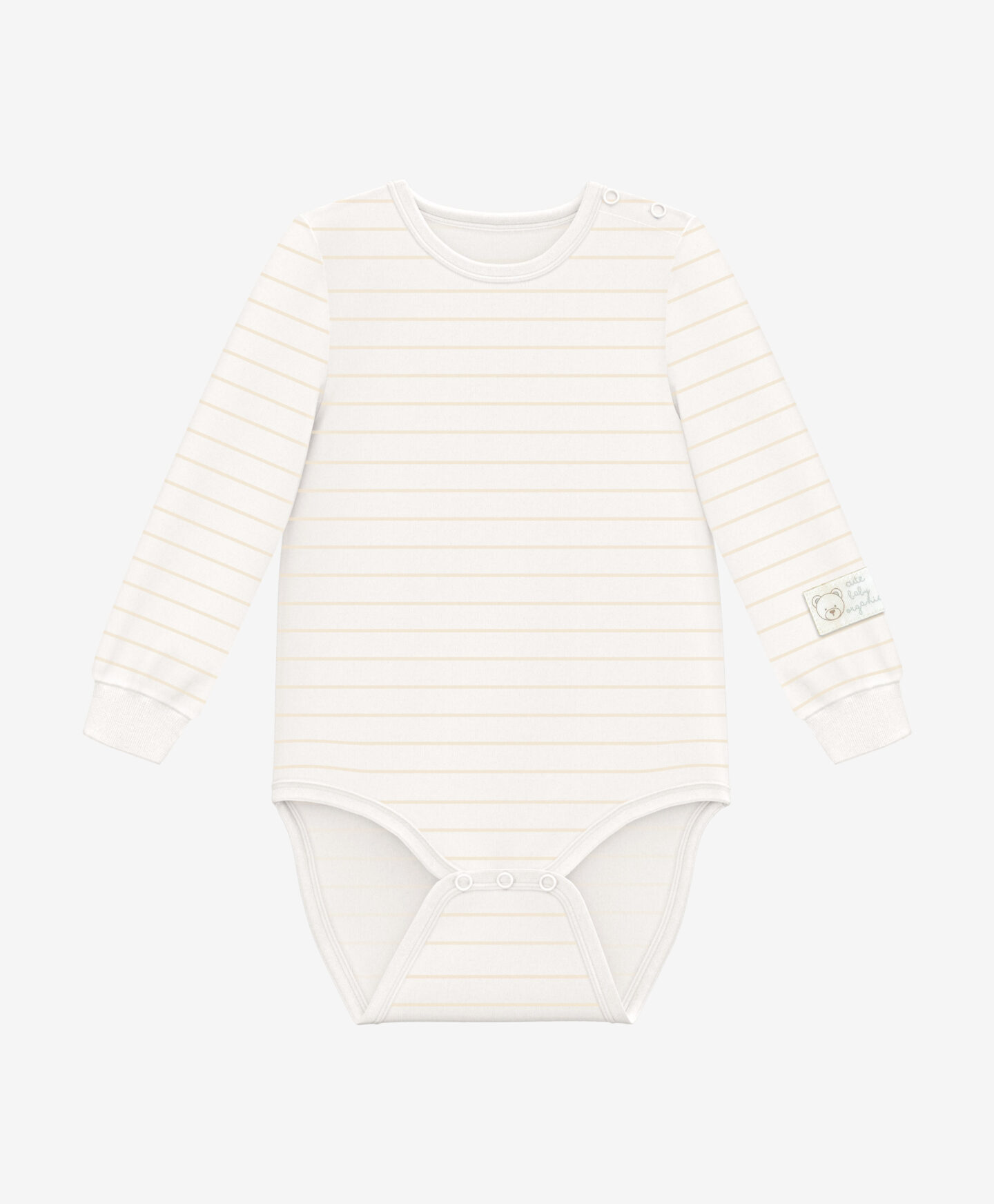body beige a righe da neonato