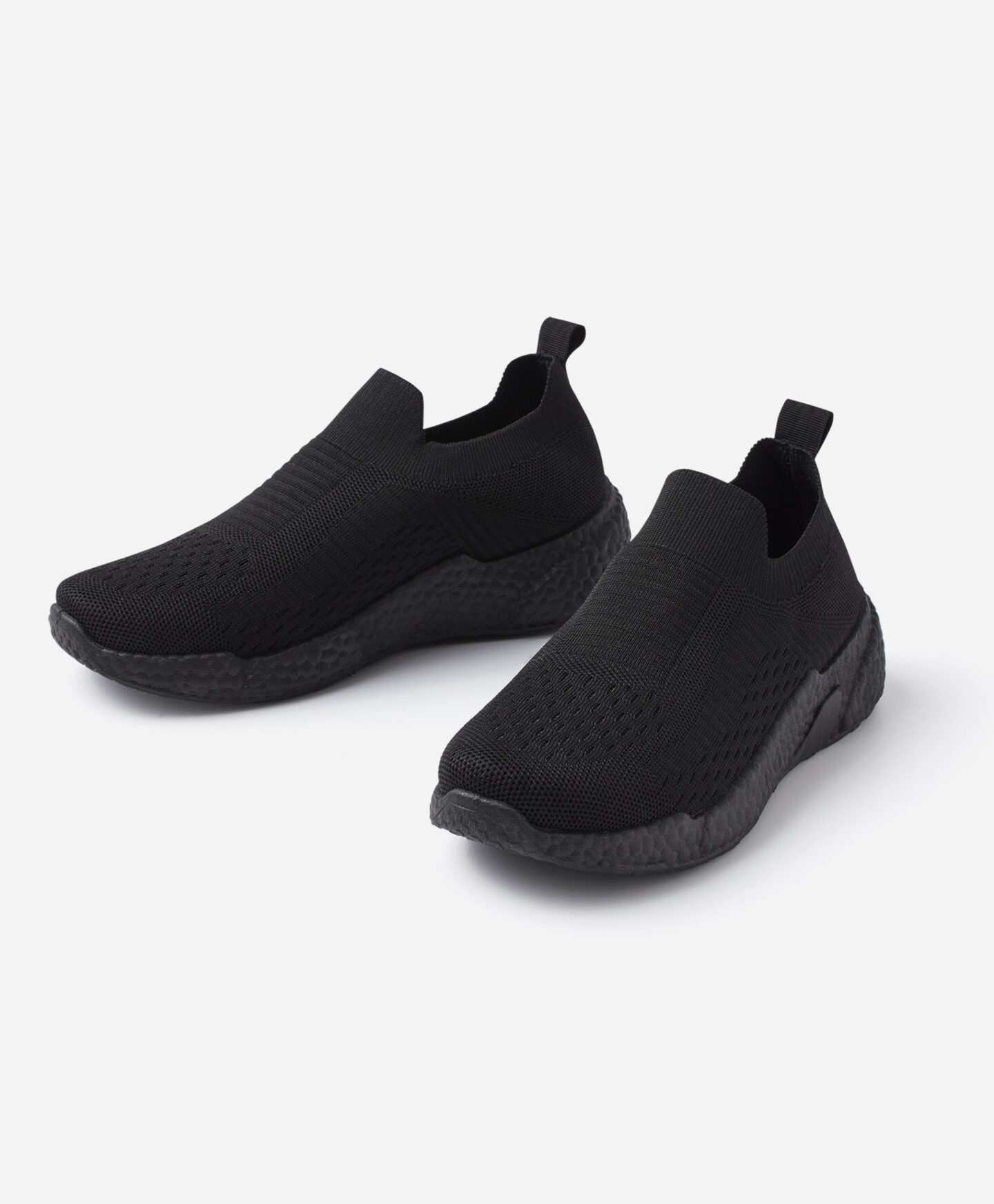scarpe slip on nere da ragazzo