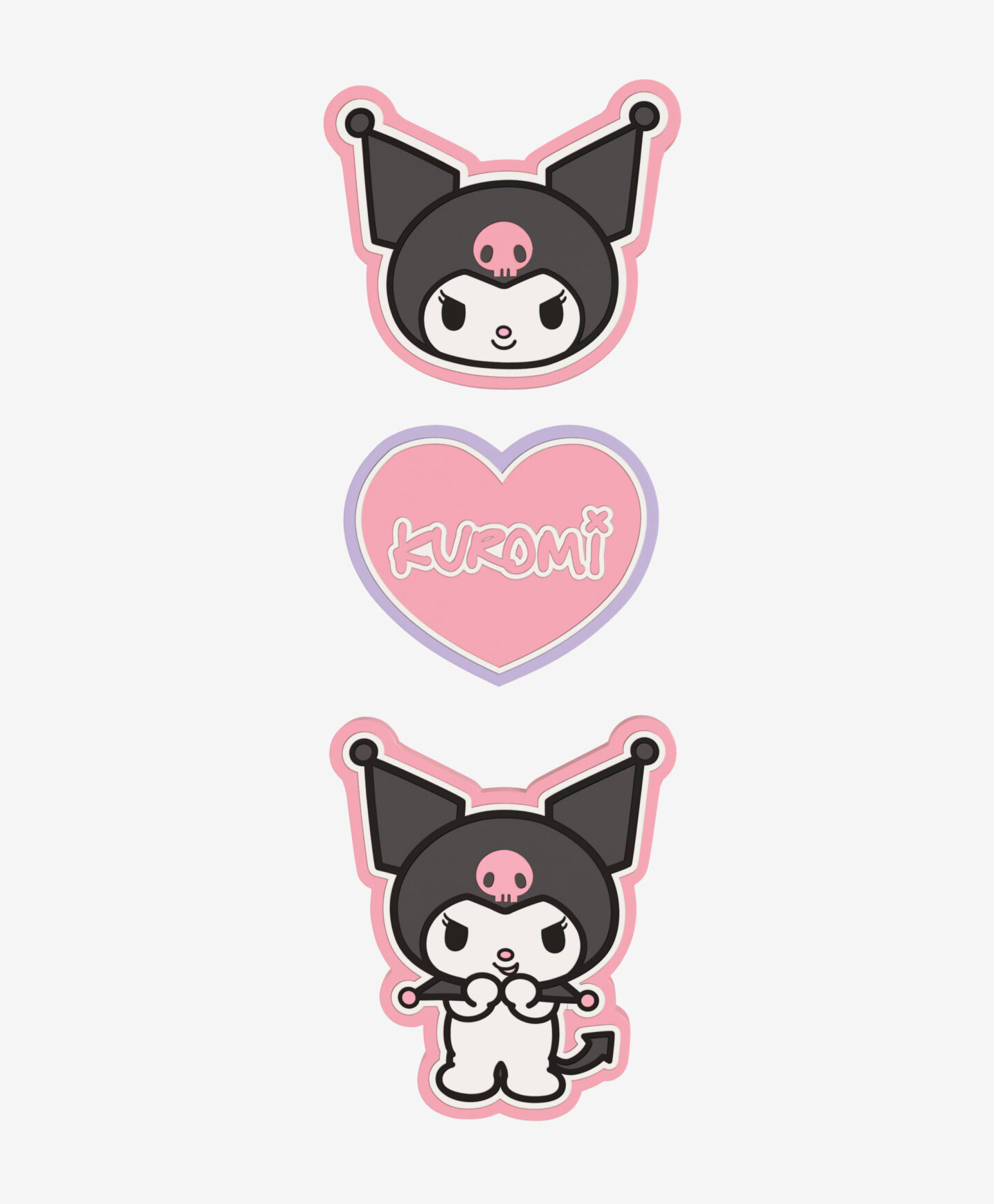 set evidenziatori 3d di kuromi