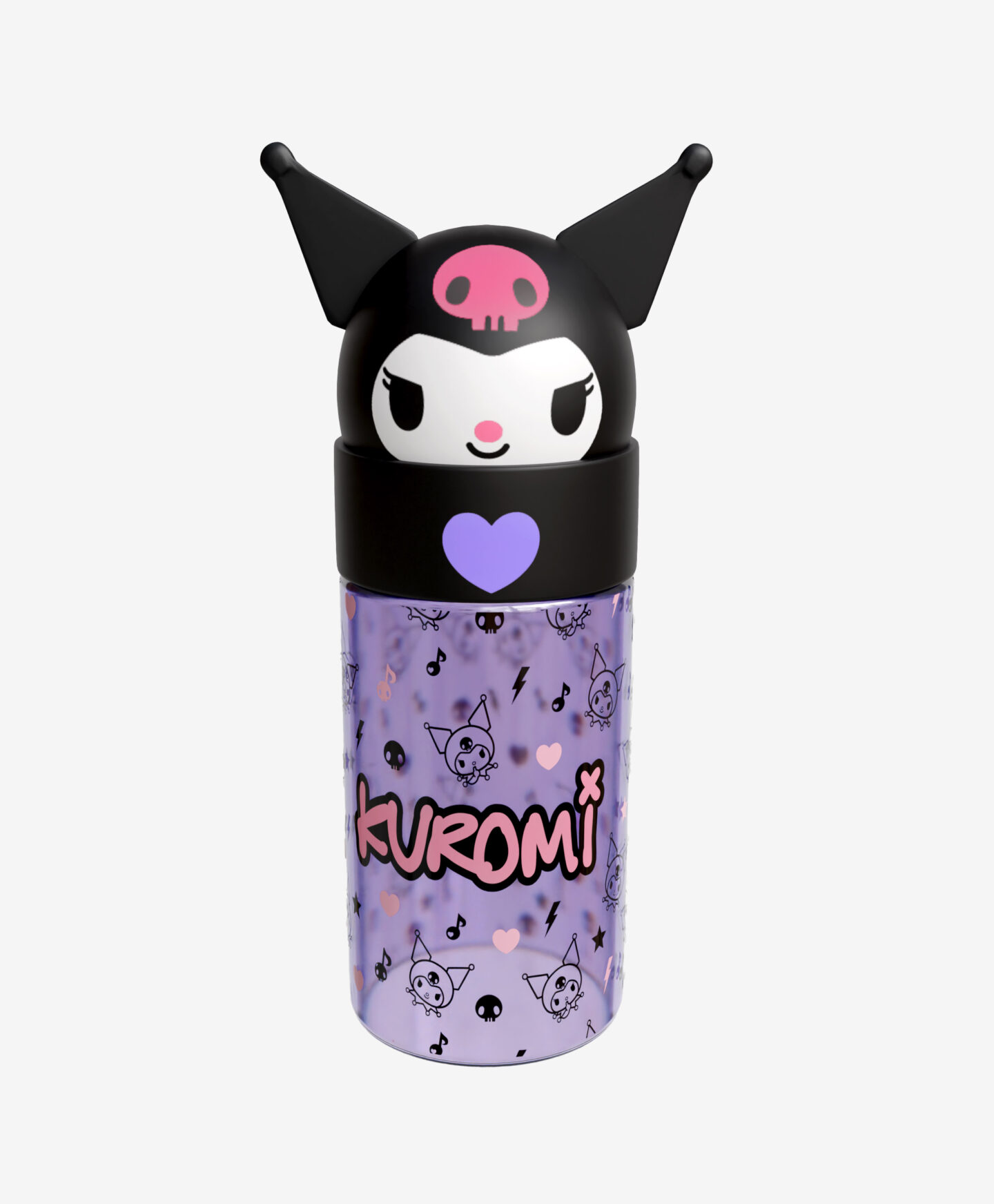 borraccia con tappo 3d kuromi