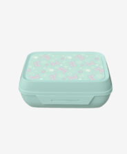 porta pranzo azzurro con farfalla