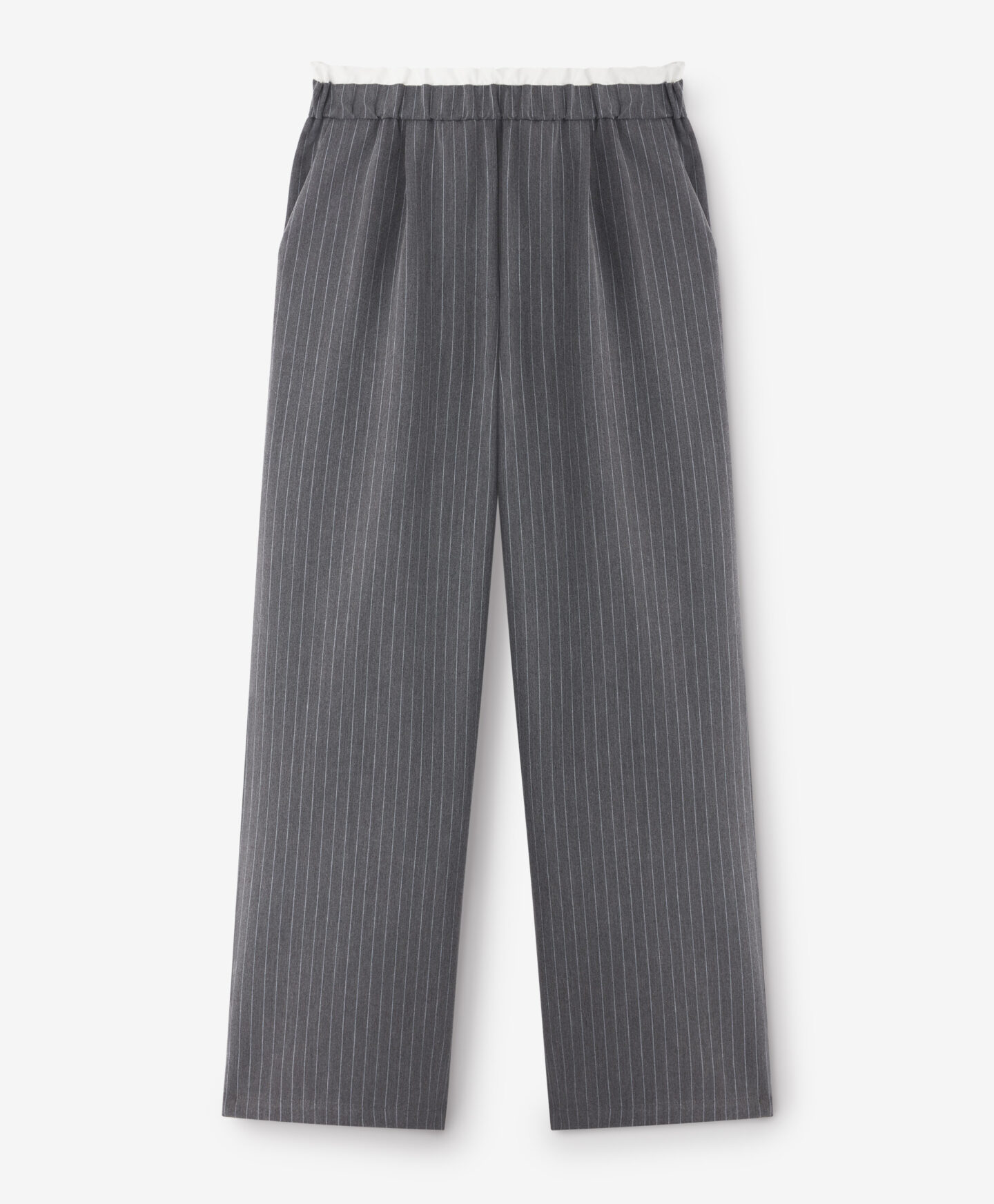 pantaloni grigi a costine ragazza