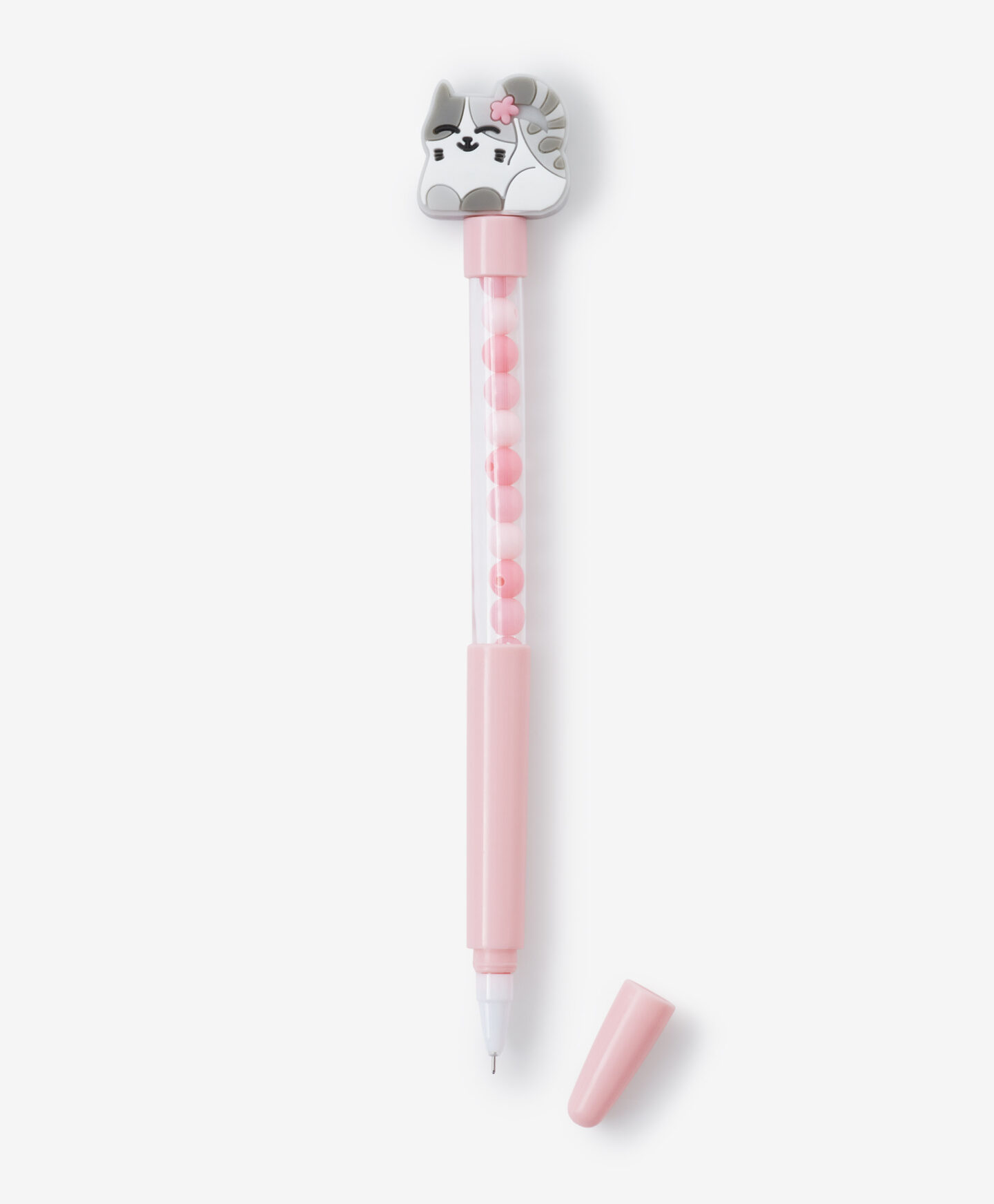 penna rosa a forma di gatto