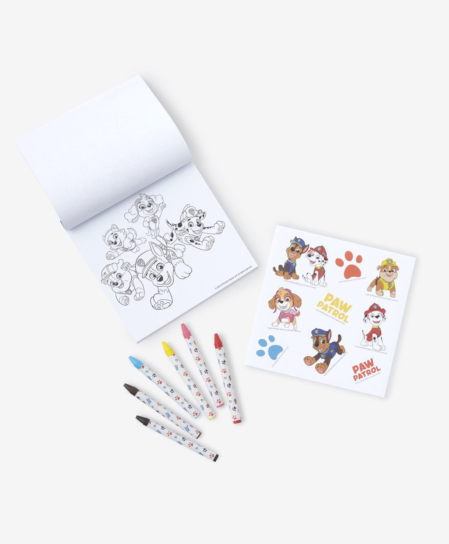 set da colorare di paw patrol