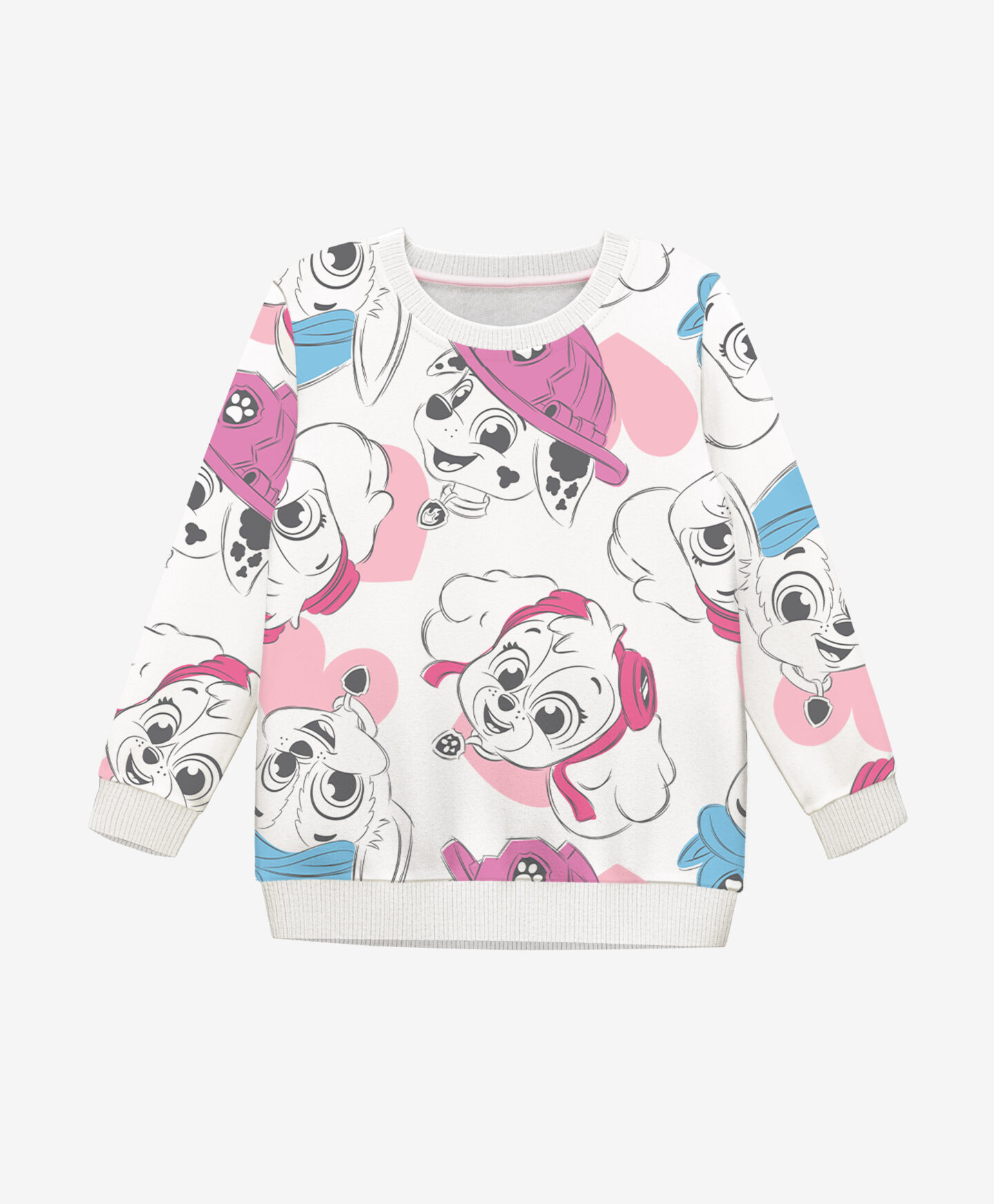 Felpa bianca neonata Paw Patrol