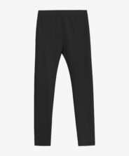 Legginsy dziewczęce ocieplane czarne
