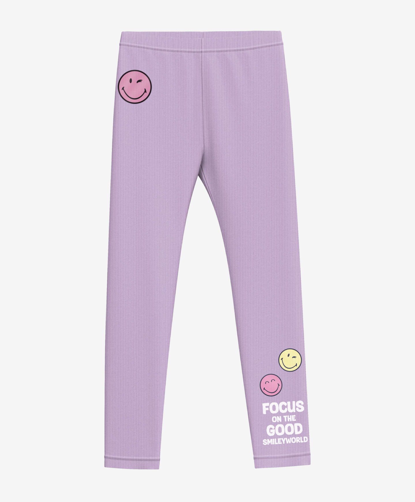 leggings viola da bambina smiley
