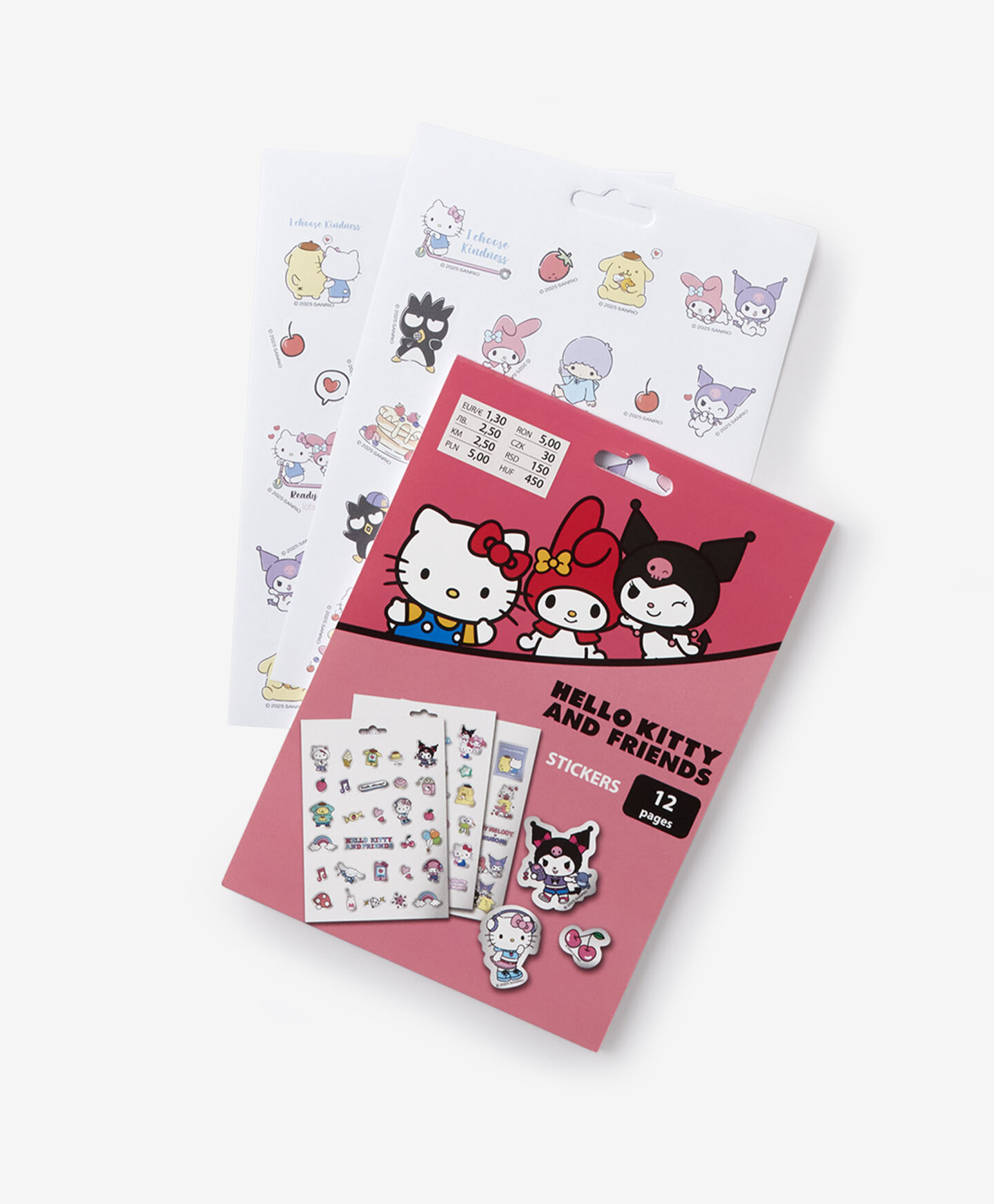 set adesivi di hello kitty