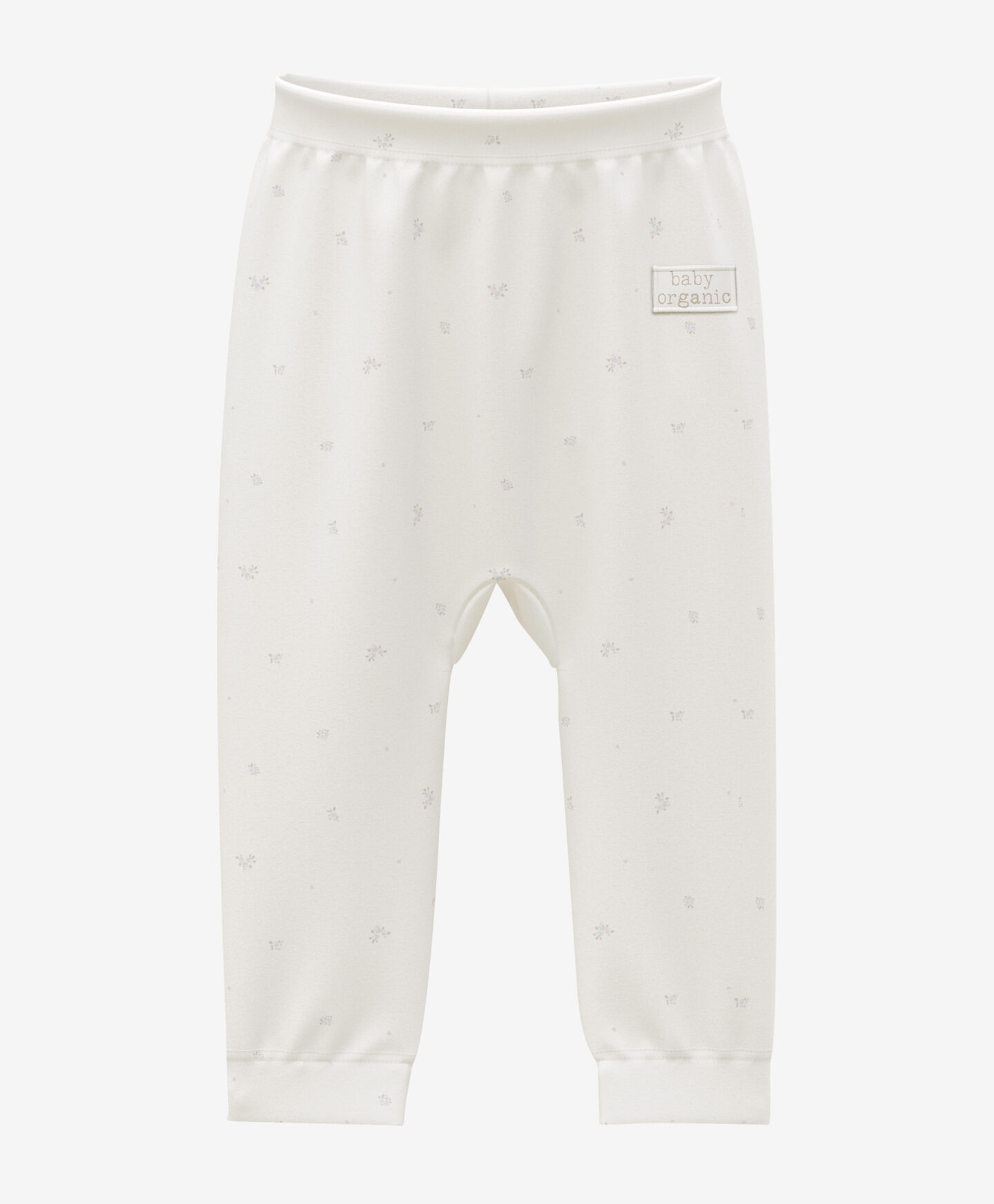 leggings floreali bianchi neonata