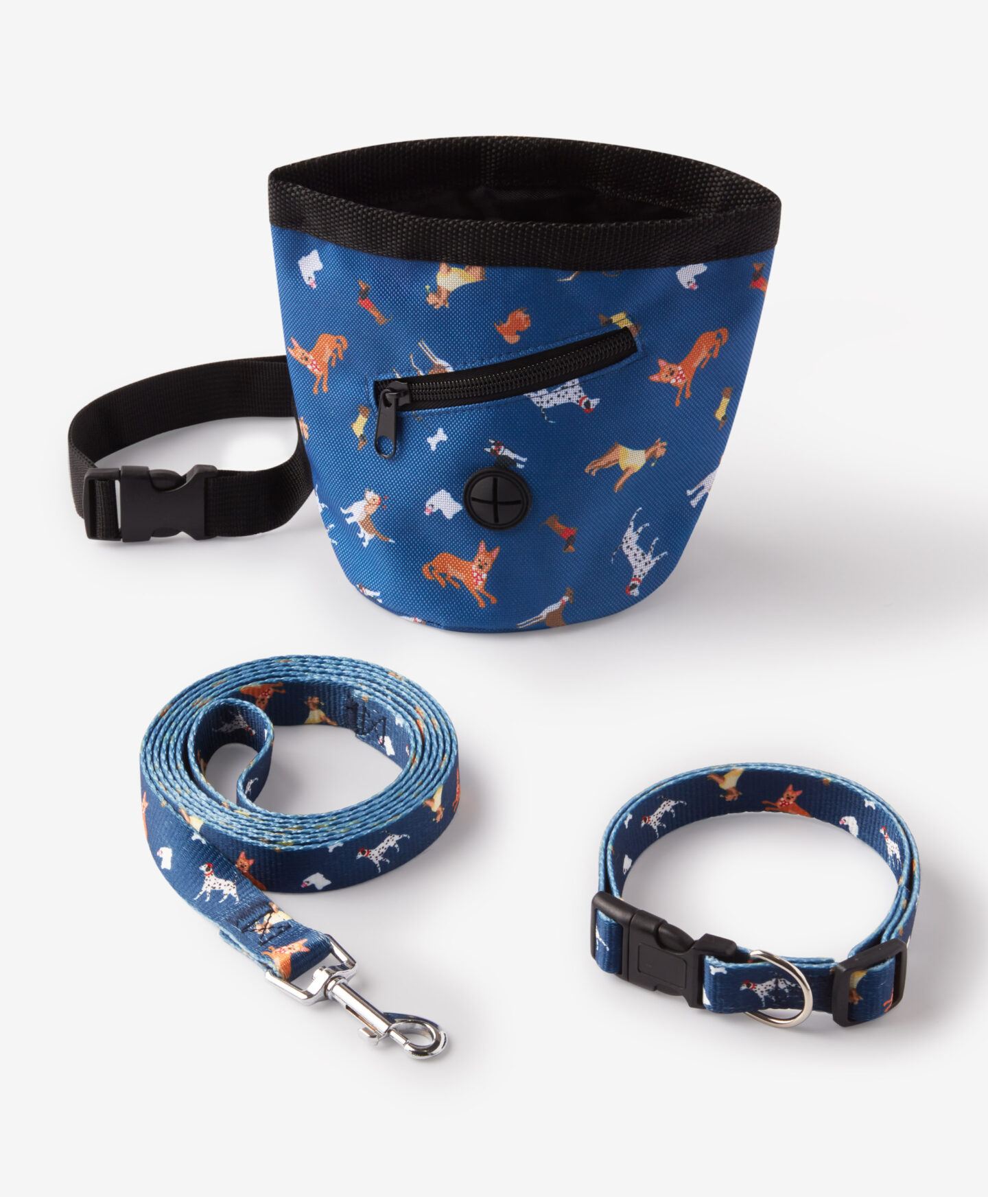 set per cane blu navy