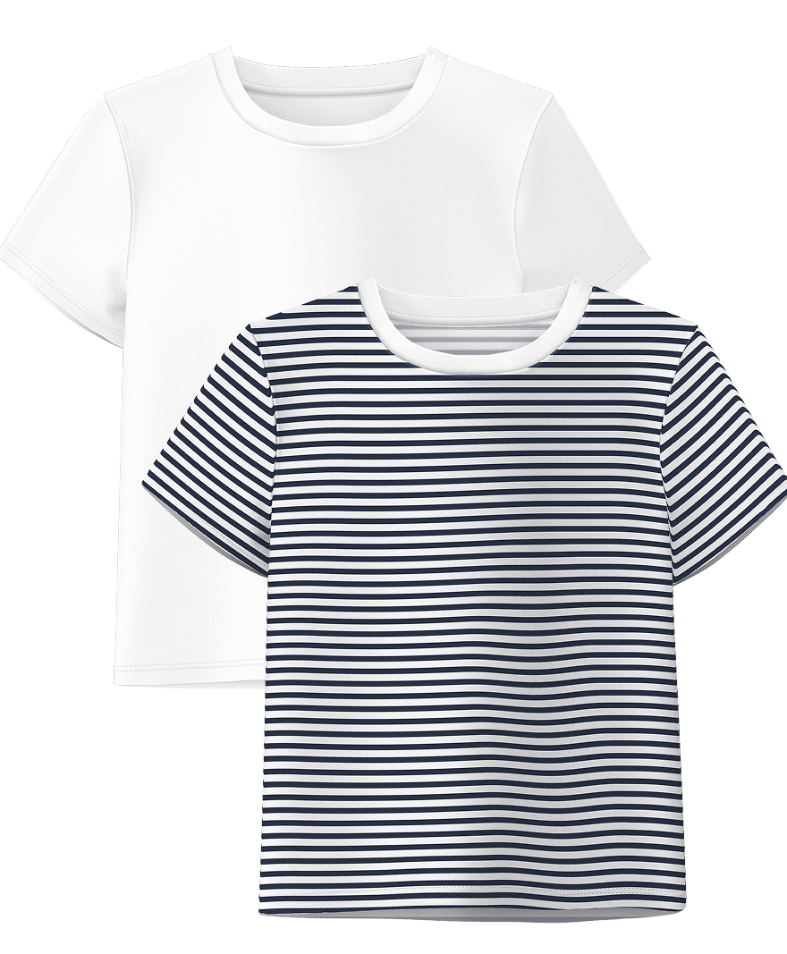 set t-shirt minimal da ragazza