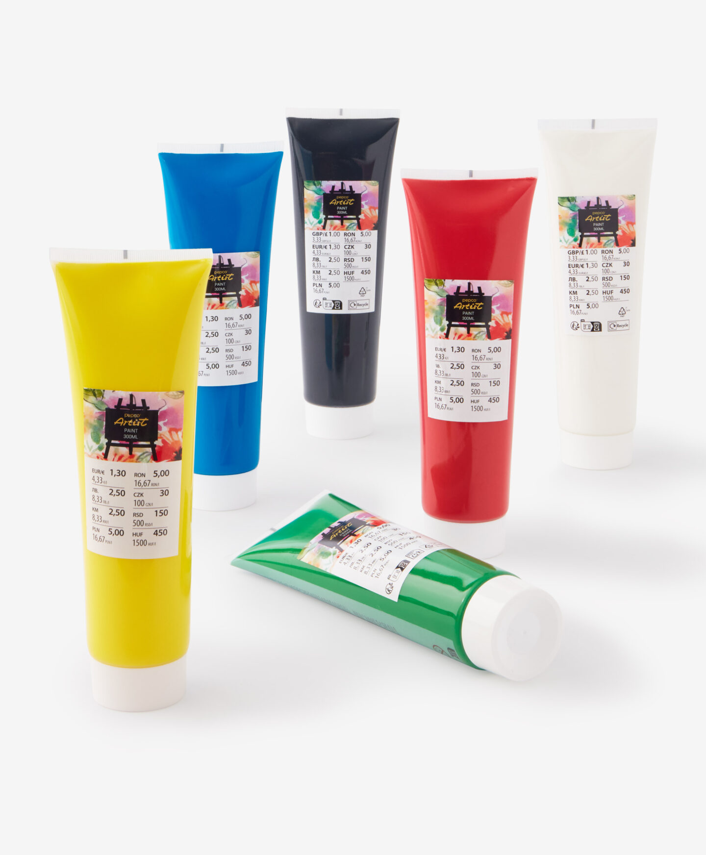 tubetto di colore giallo