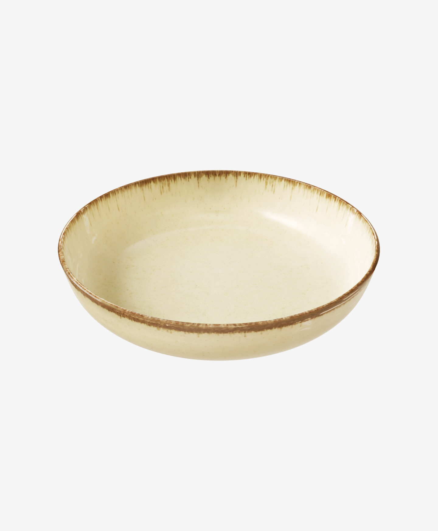 insalatiera beige di porcellana