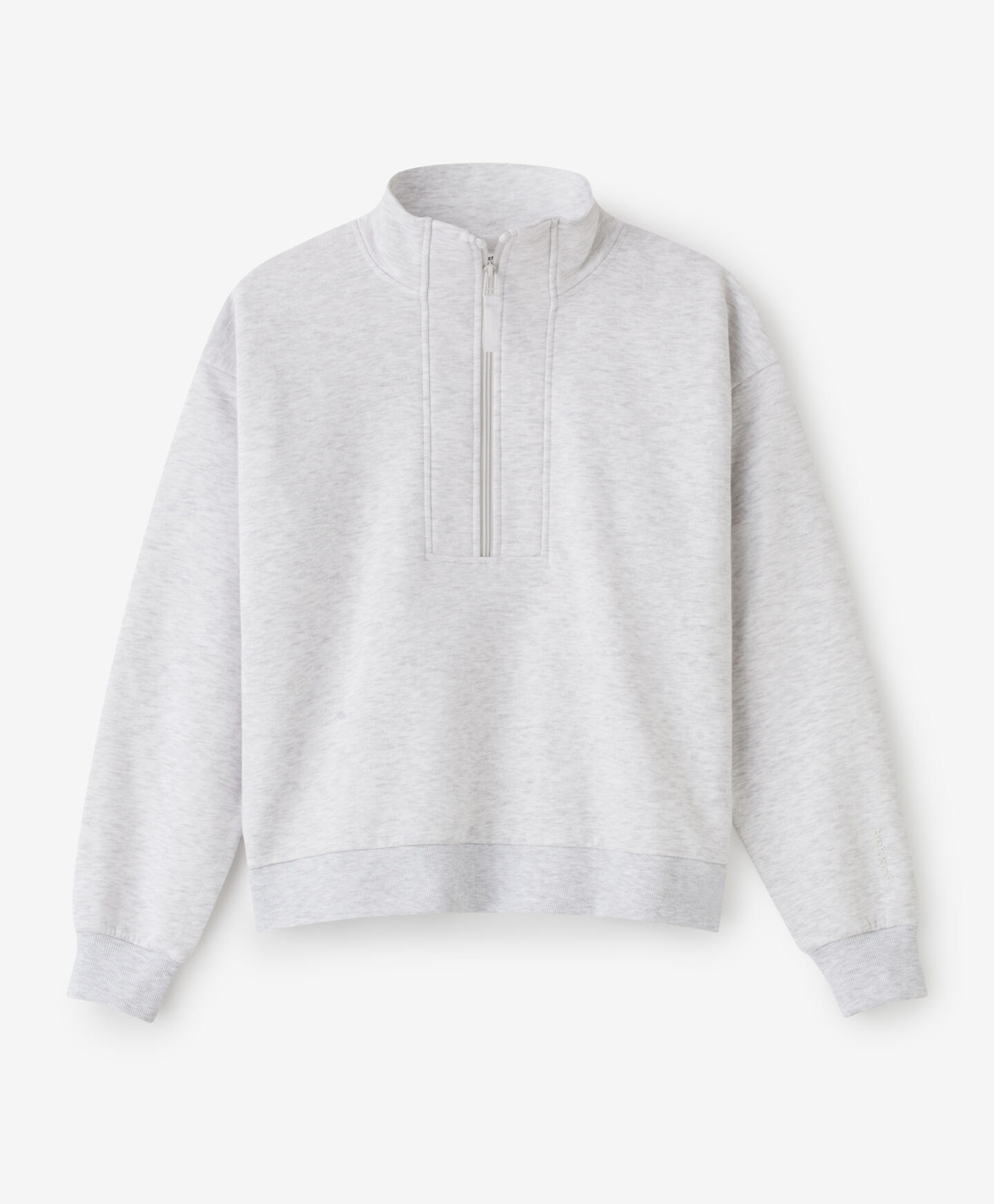 felpa grigia con zip donna bekkin