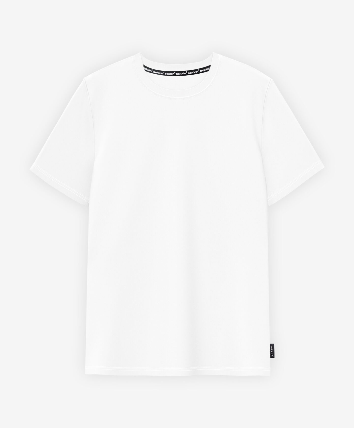t-shirt bianca da uomo bekkin