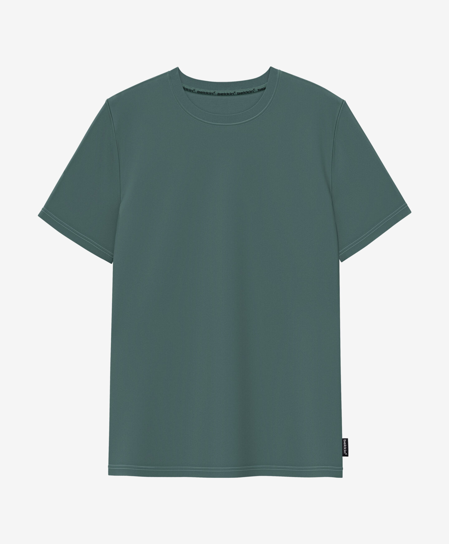 t-shirt verde da uomo bekkin
