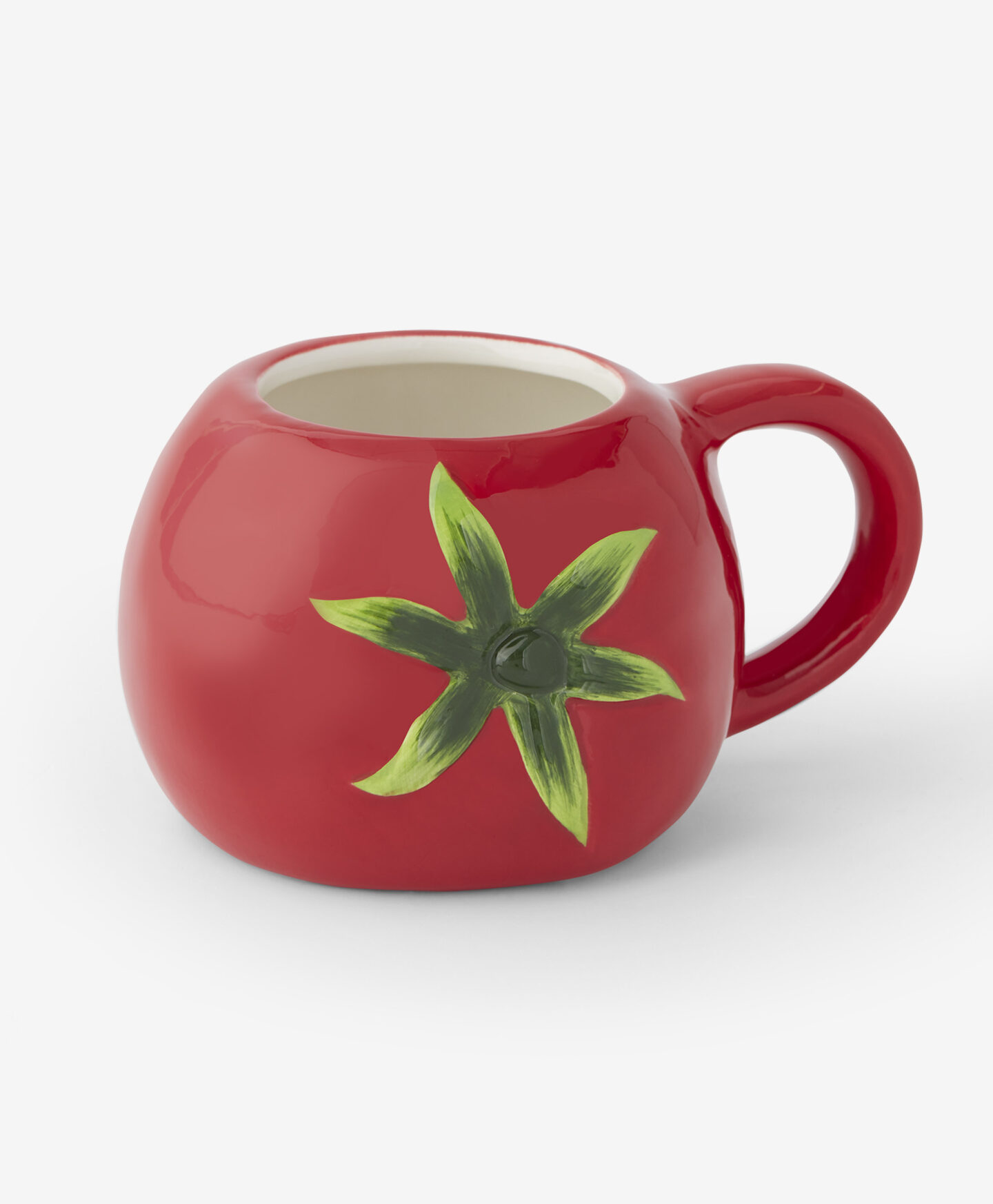 tazza rossa a forma di pomodoro