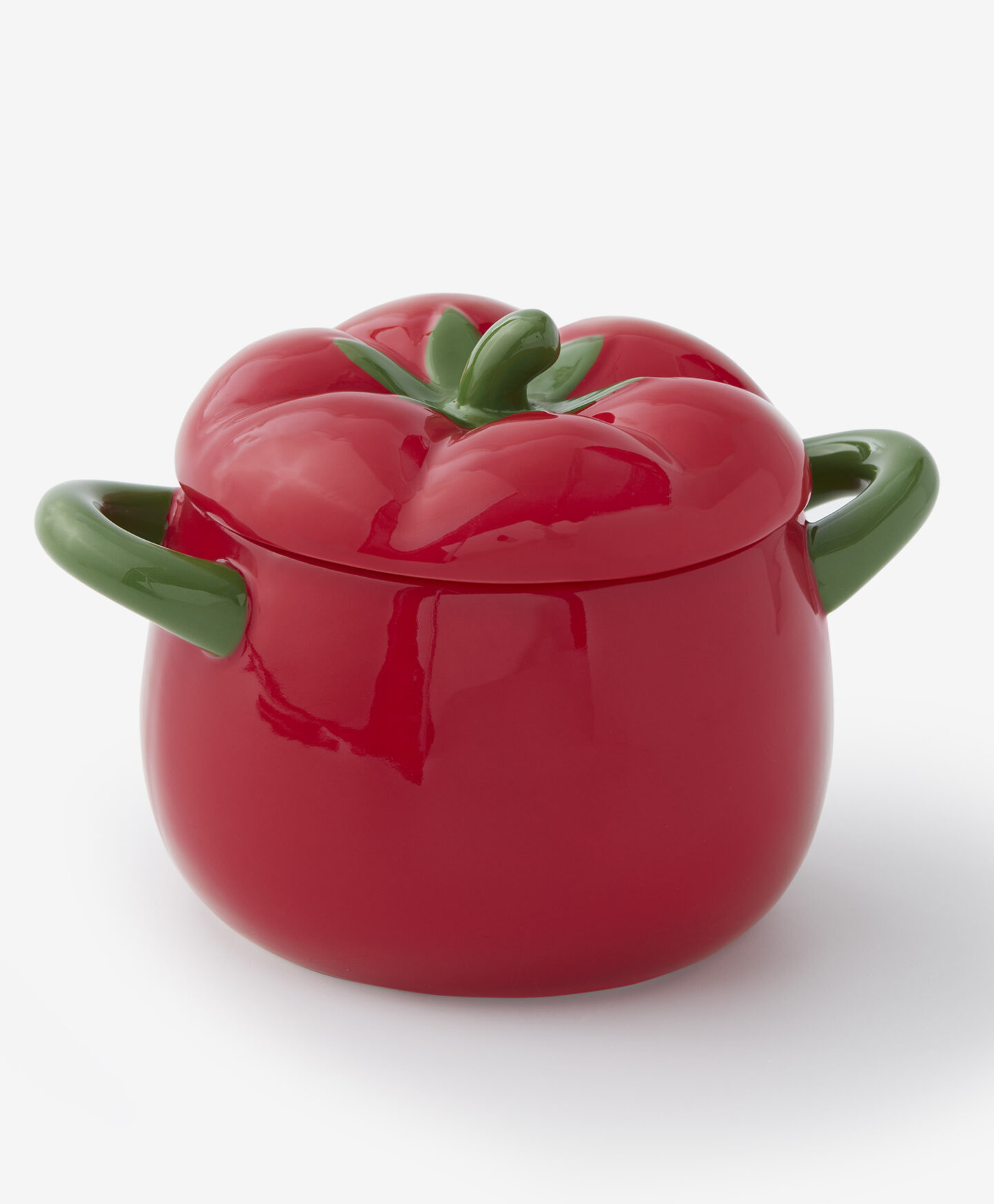 ciotola rossa a forma di pomodoro