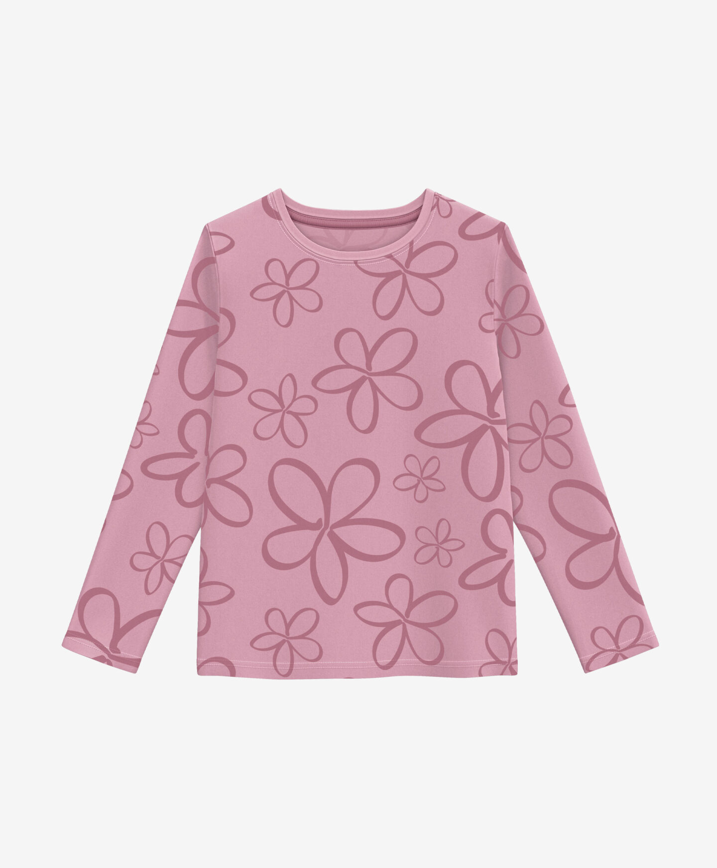Leggings floreali rosa bambina