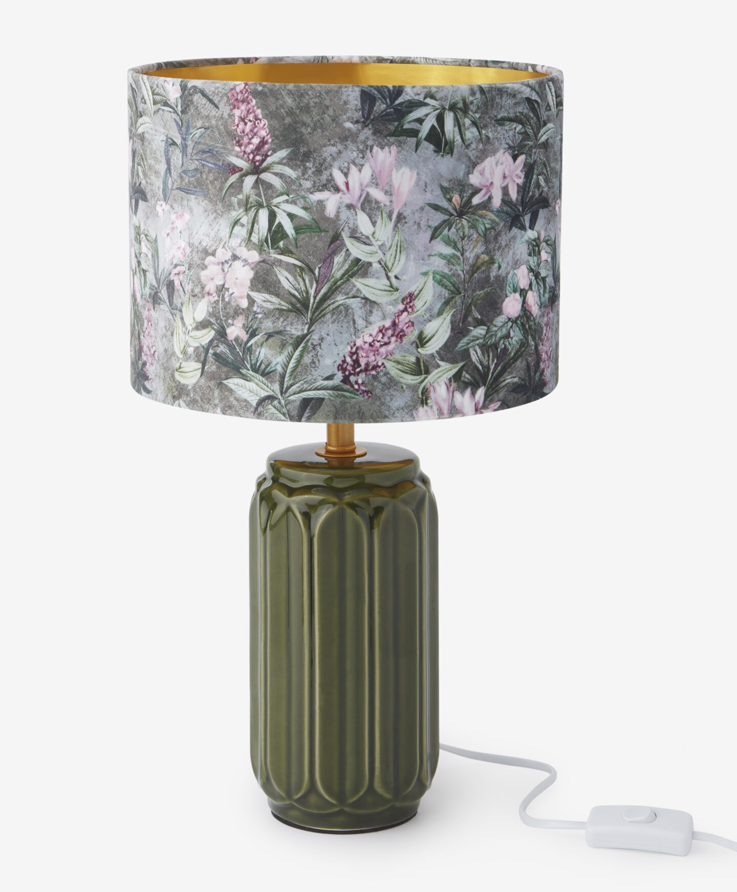lampada da tavolo con paralume