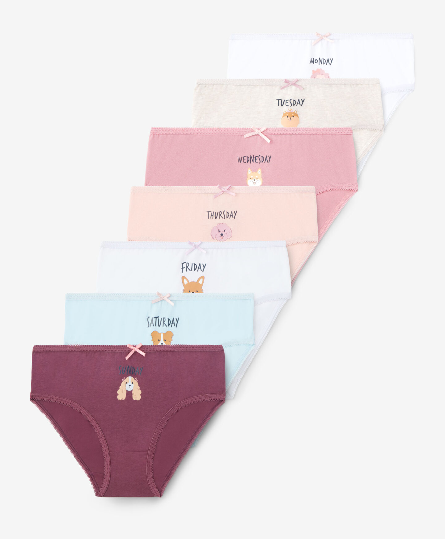 Set slip colorati da bambina