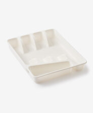 organizer per posate bianco
