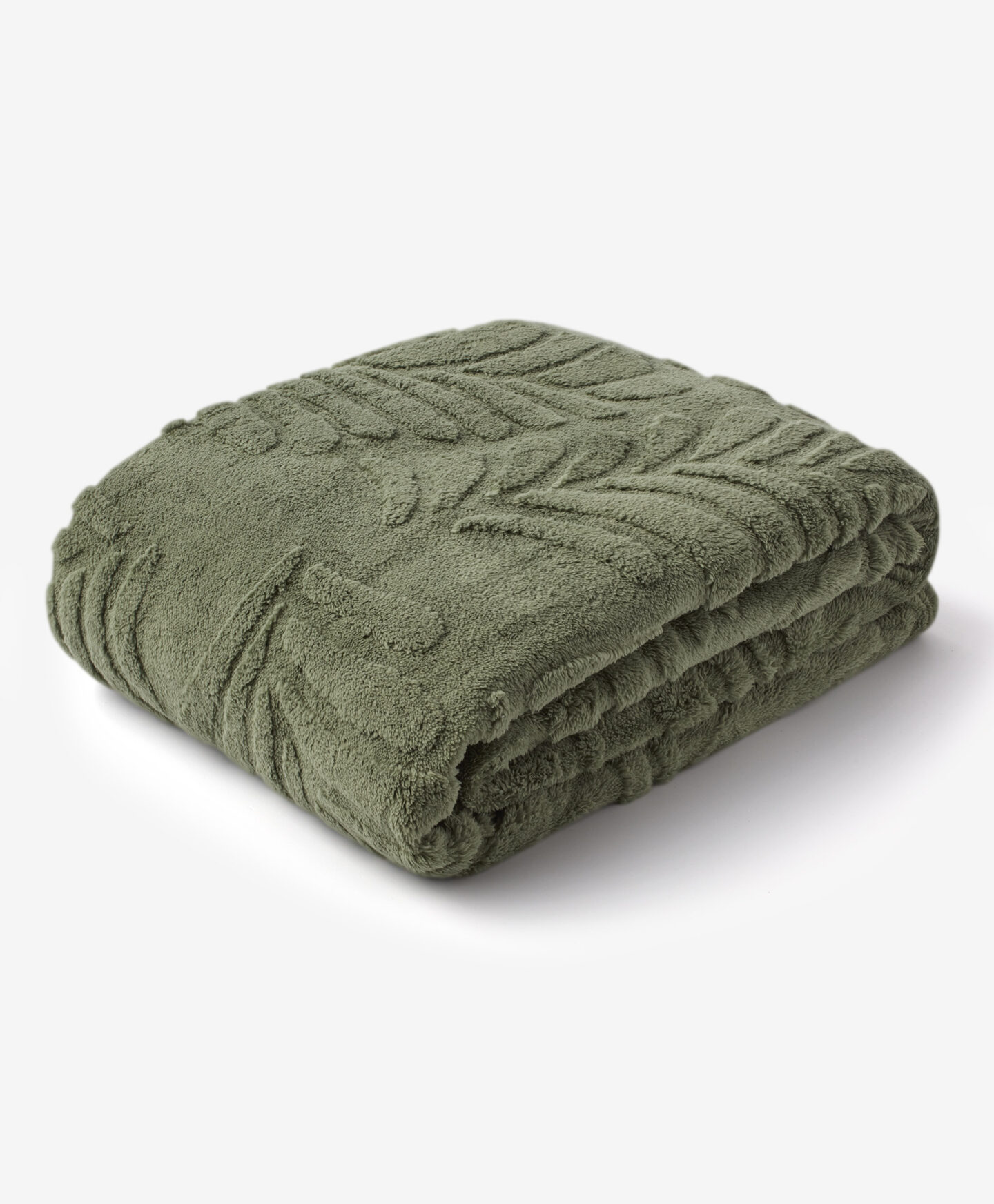 coperta in pile verde