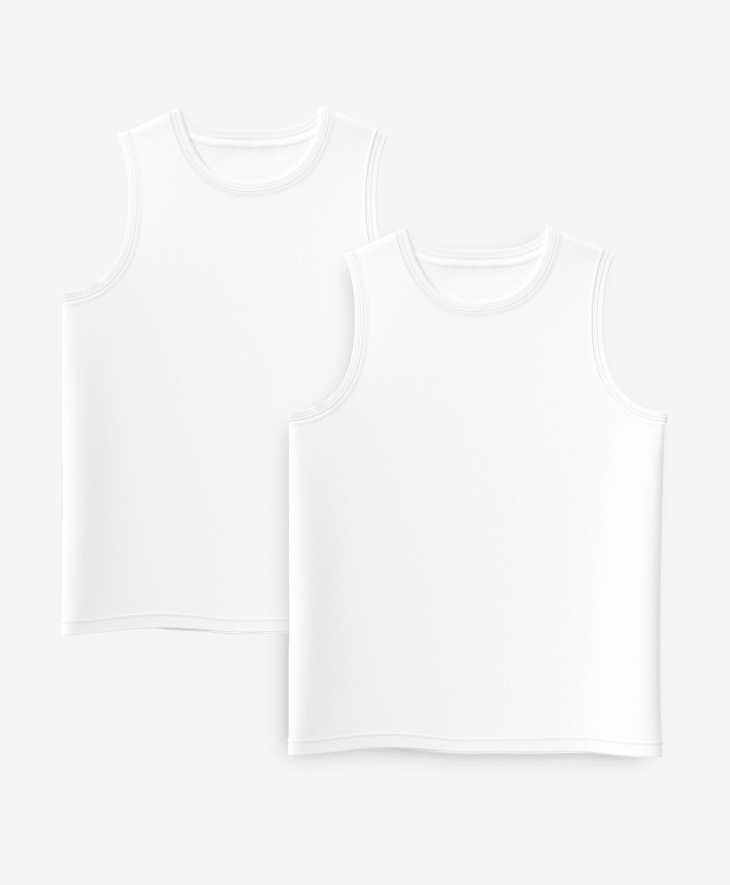 Set canotte bianche da ragazzo