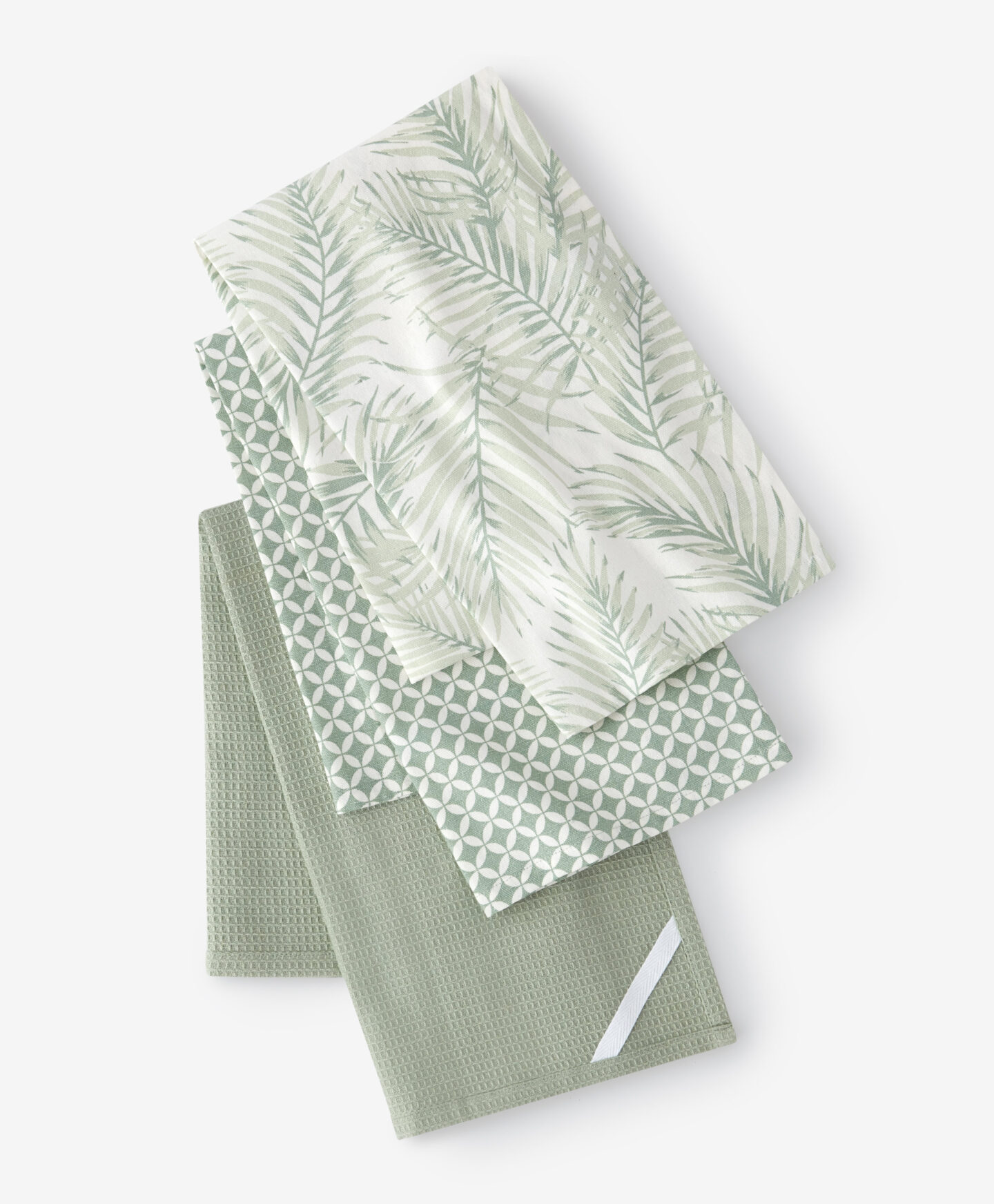 set strofinacci fantasie verdi