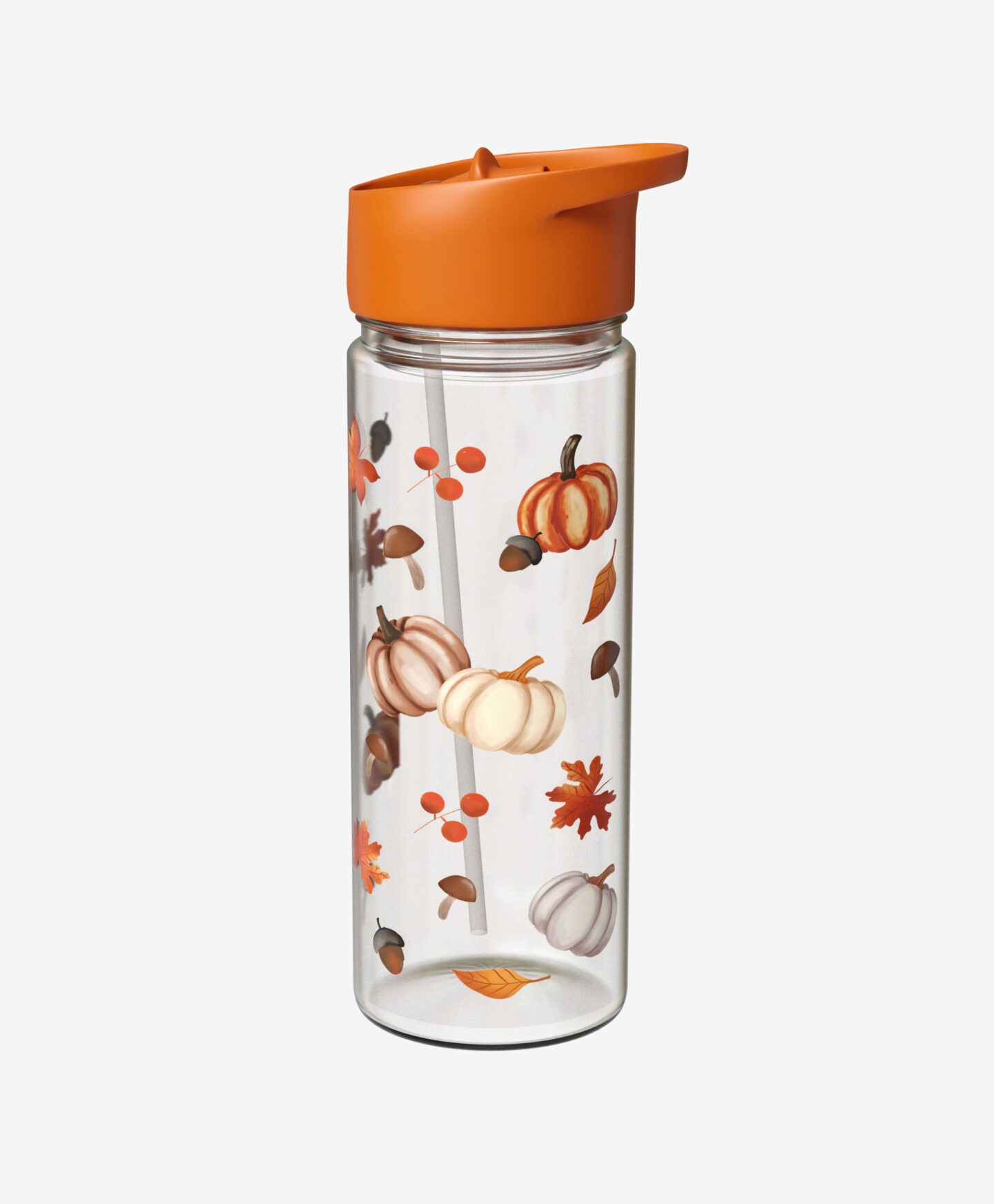 borraccia tappo arancio con zucca
