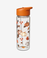 borraccia tappo arancio con zucca