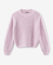 Sweter dziewczęcy dzianinowy