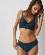 2-pak gładkich stringów z koronką