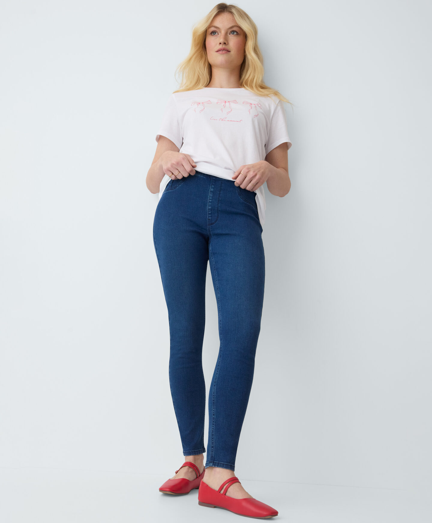jeggins blu da donna