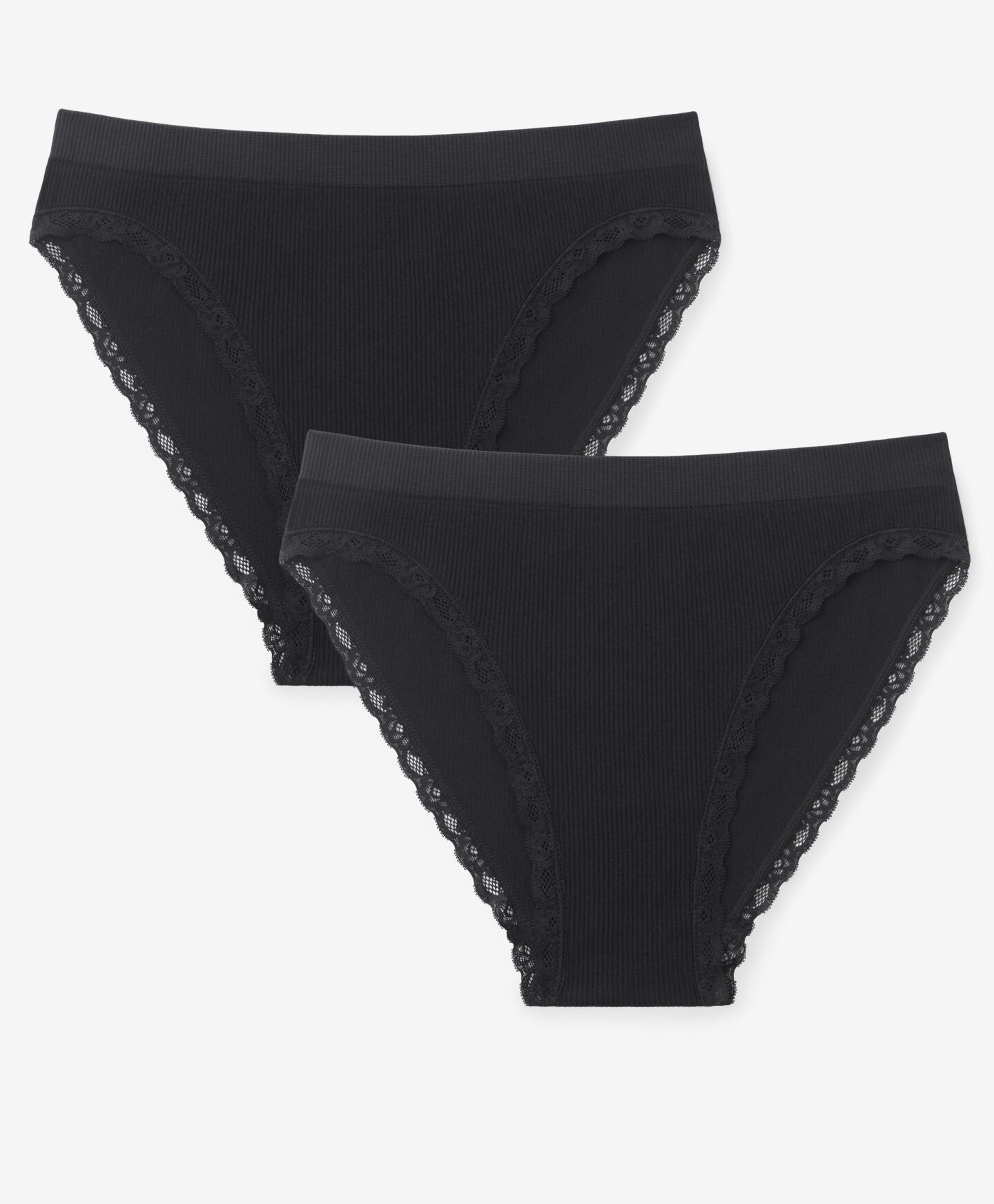 2-pak fig bikini z koronką czarnych