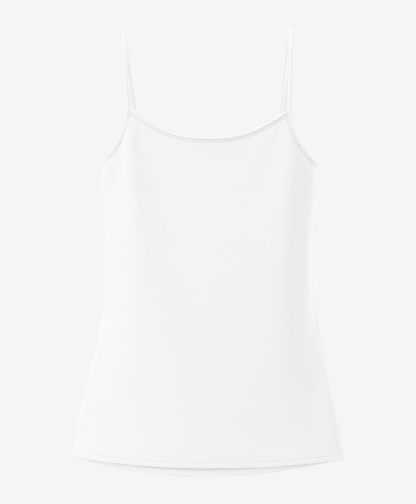 canotta bianca con spalline donna