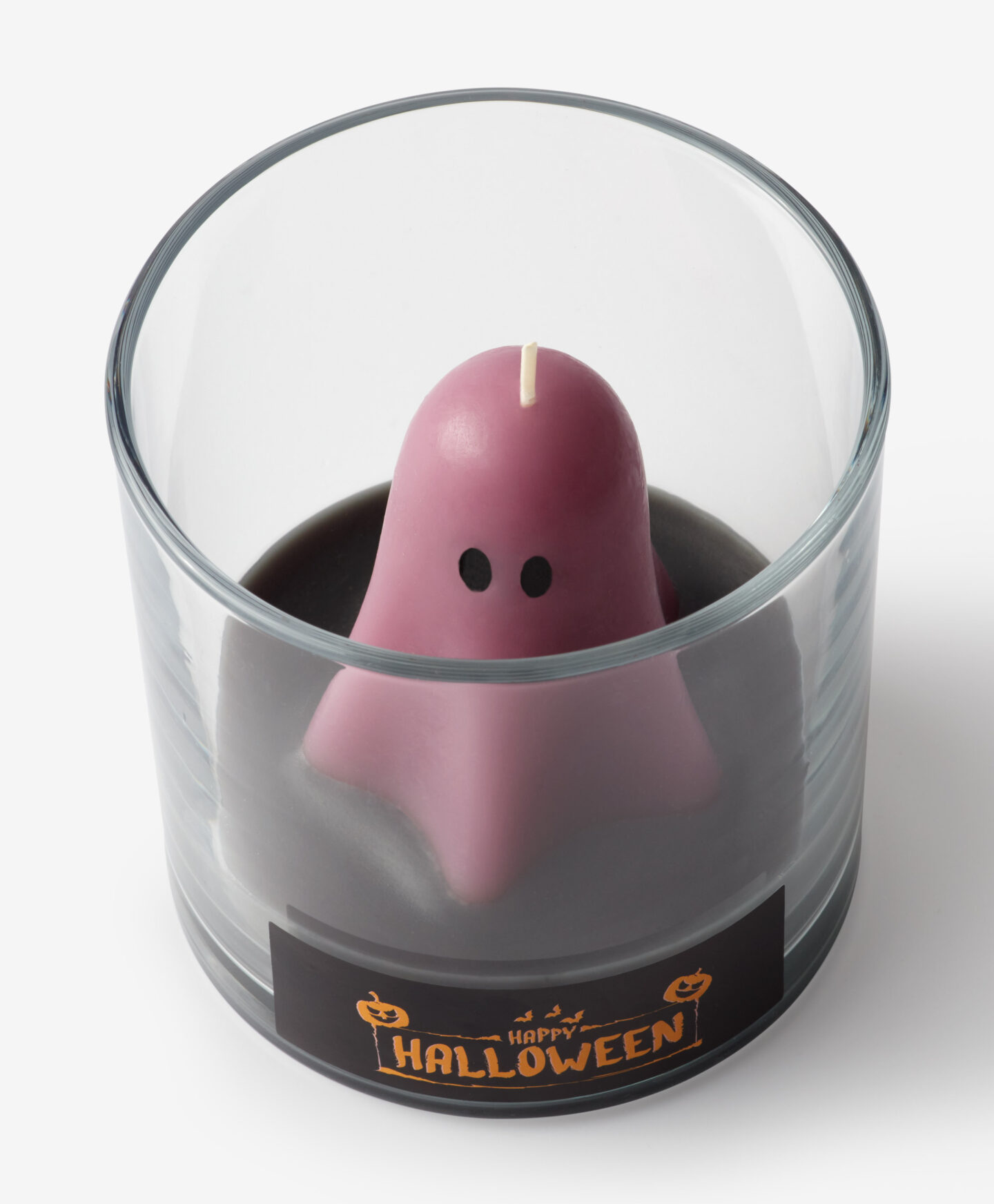 candela con fantasma viola