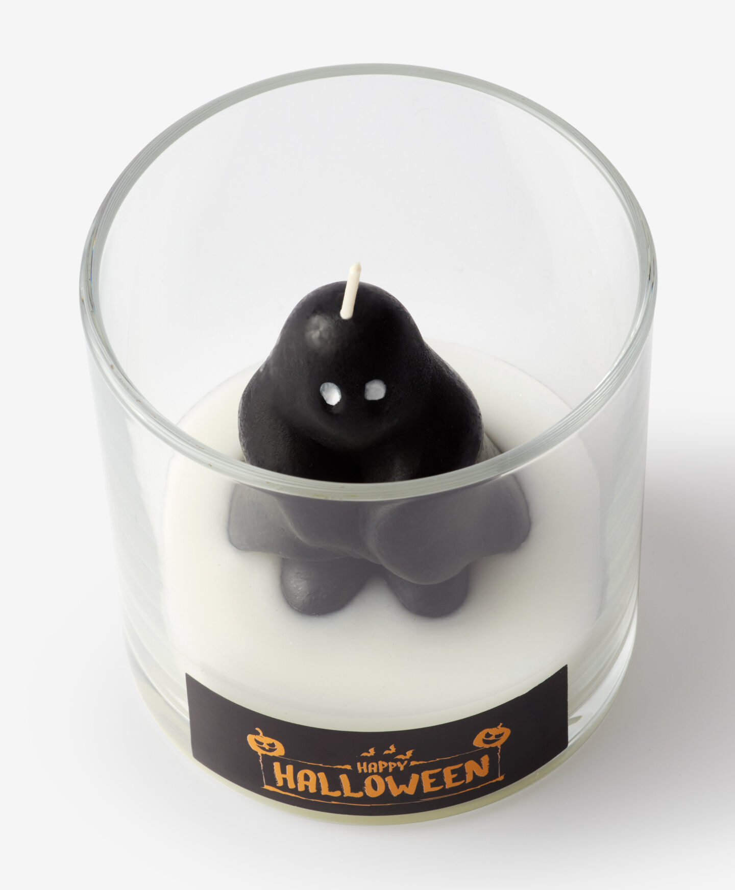 candela con fantasma nero