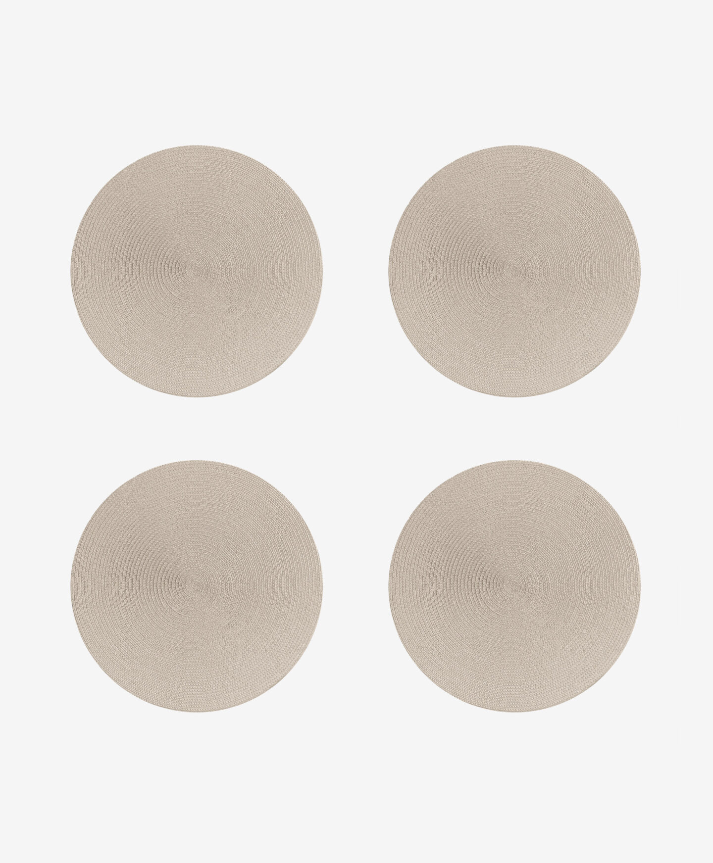 set quattro tovagliette beige