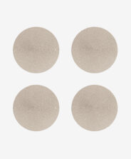 set quattro tovagliette beige