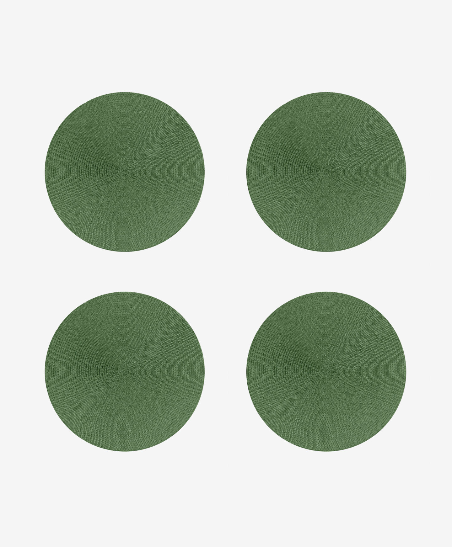 set quattro tovagliette verde