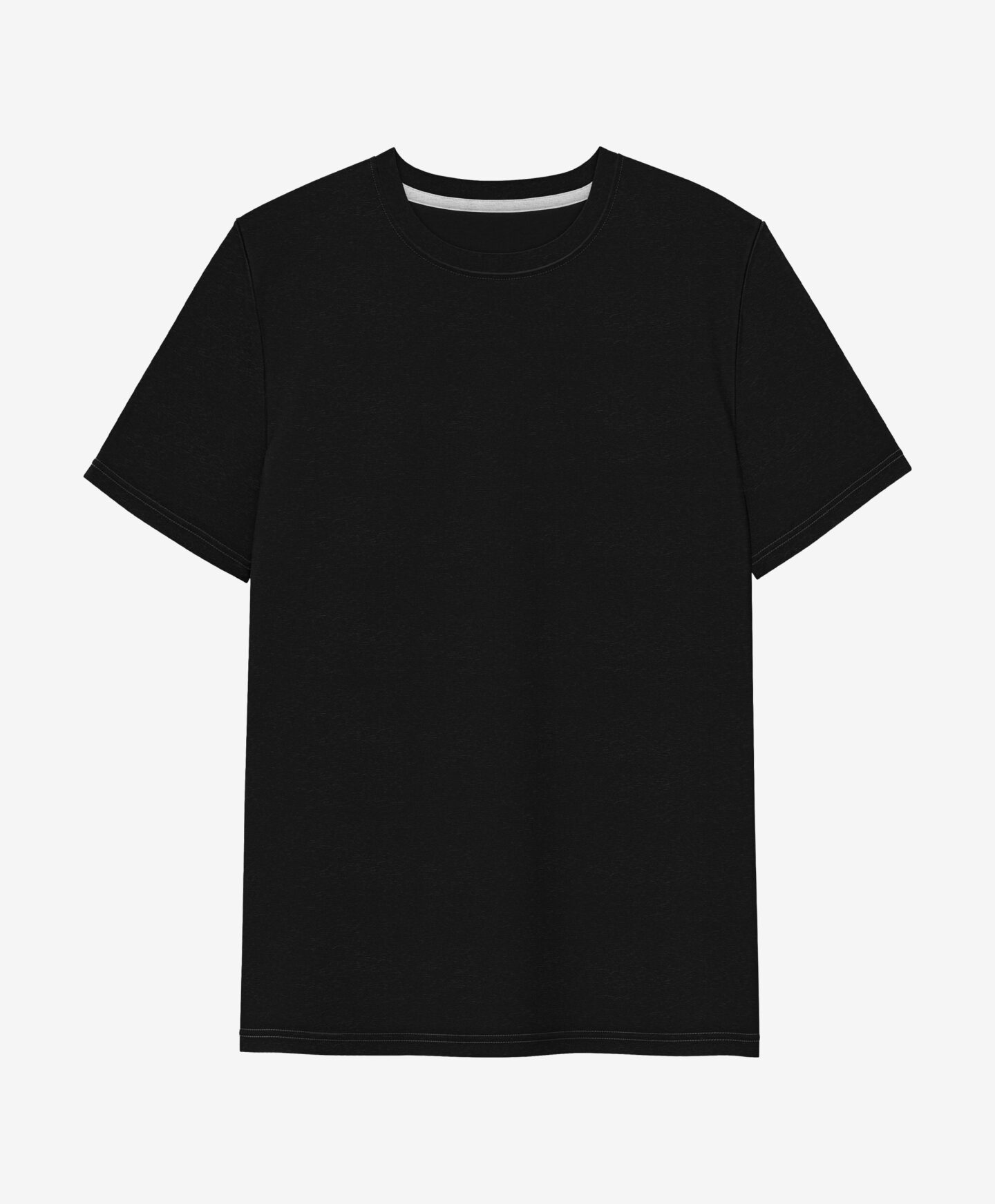 t-shirt nera da uomo