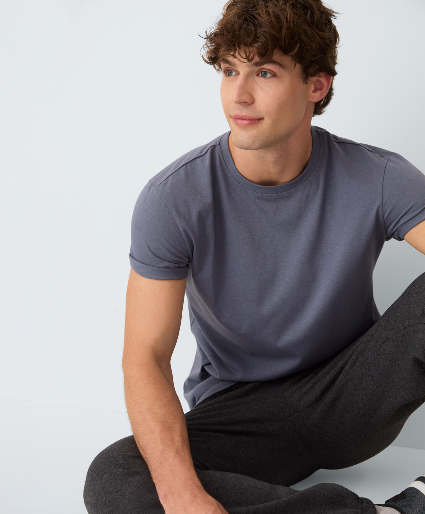 t-shirt blu da uomo