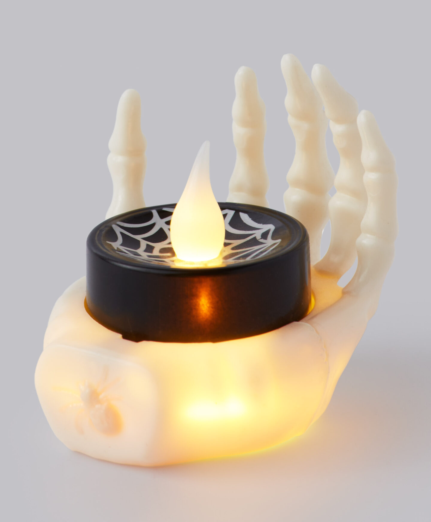 mano scheletro con luce led