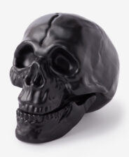 teschio nero per halloween