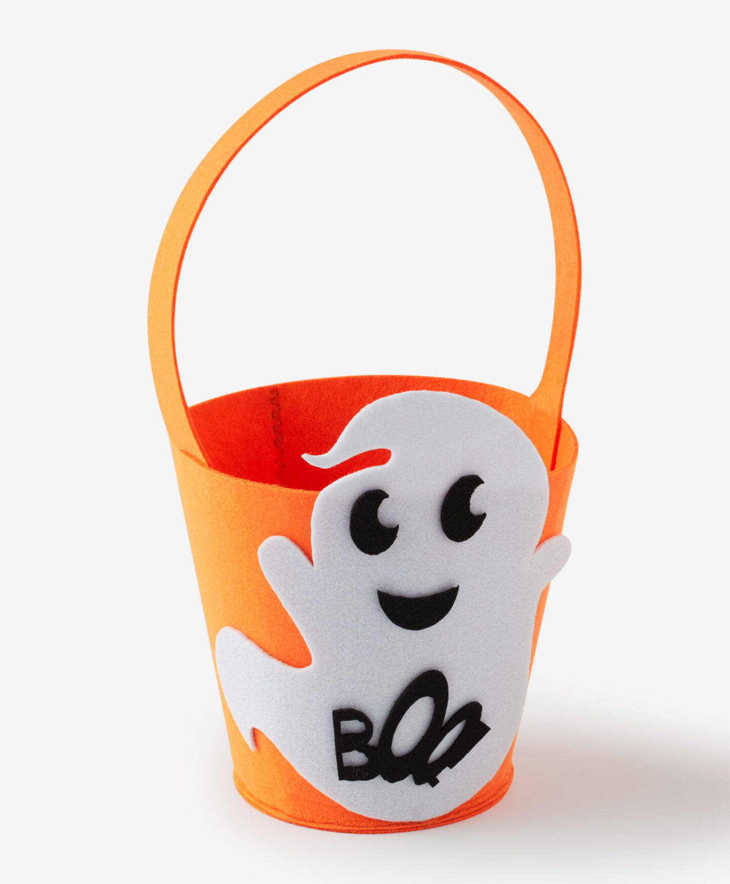 cestino con fantasma in feltro