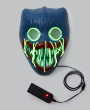 maschera led da mostro blu