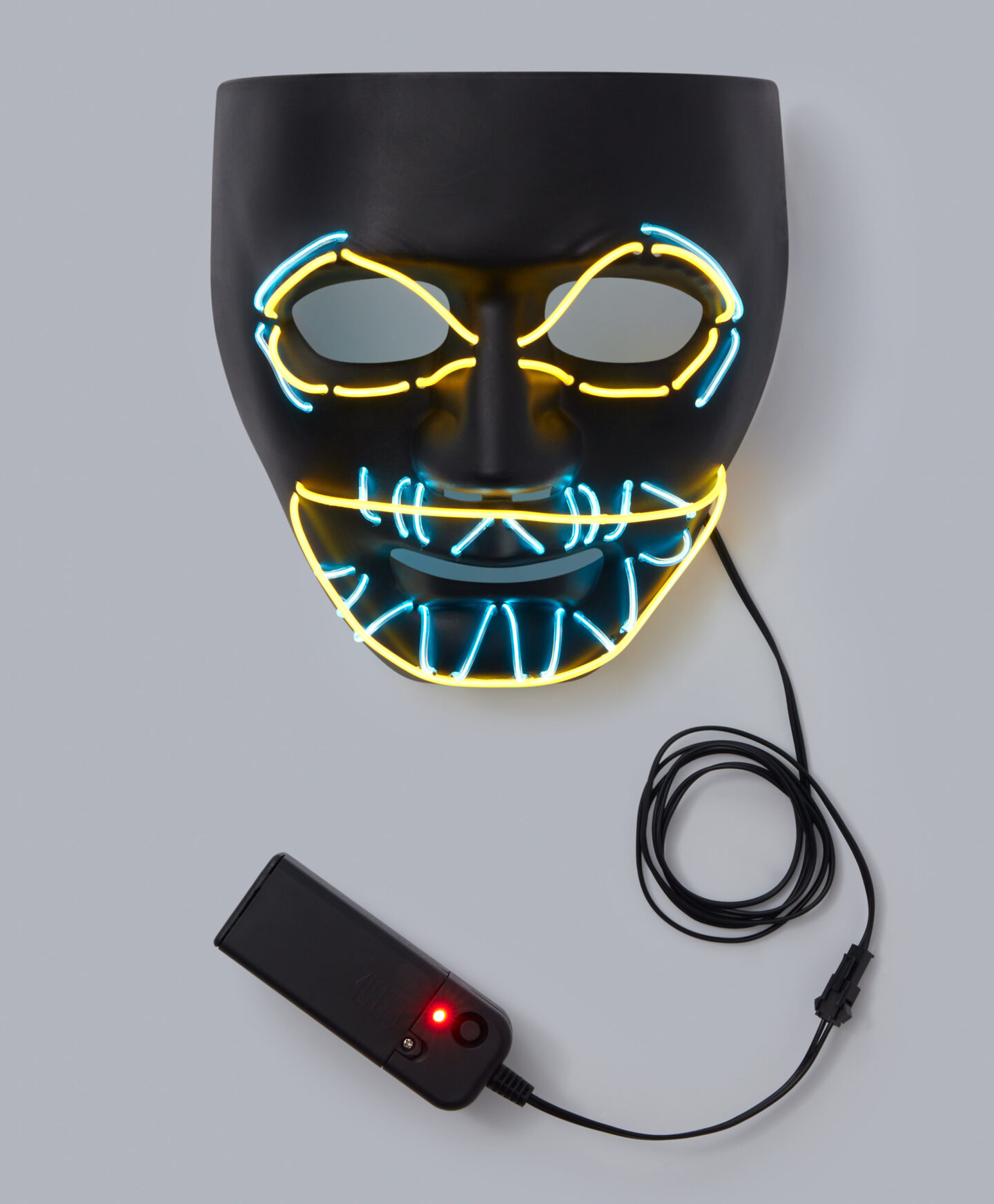 maschera led da mostro nera