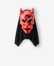 maschera da diavolo rossa