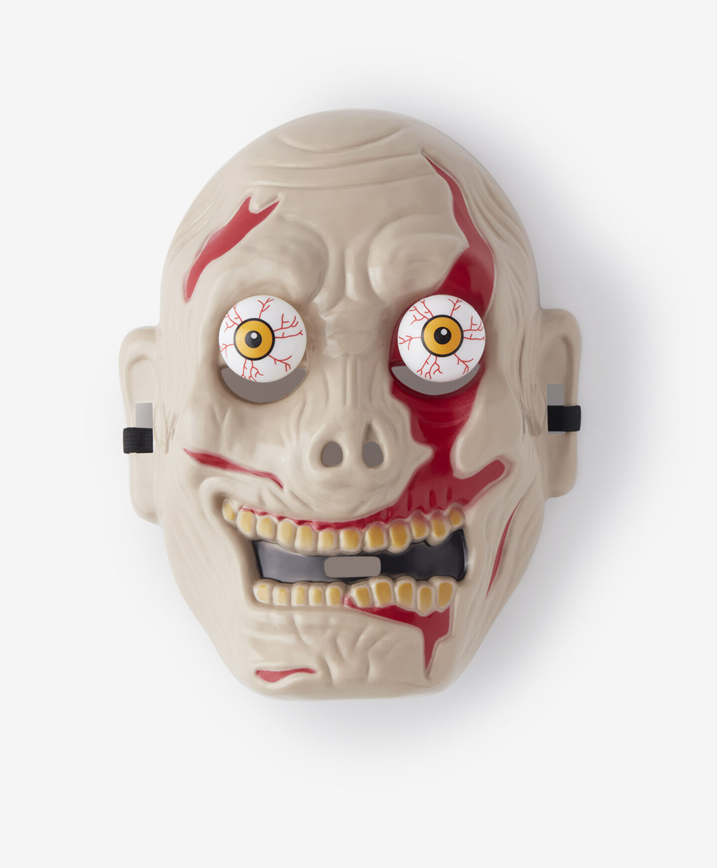 maschera da zombie occhi mobili